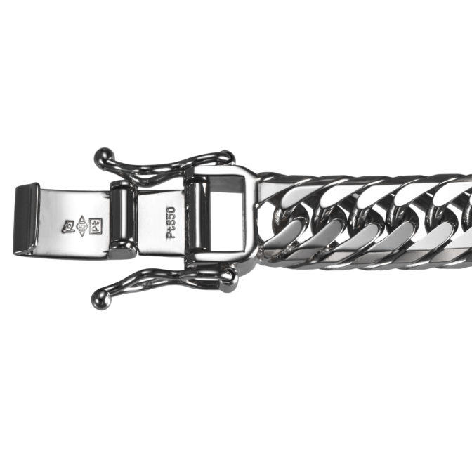 Pt850 プラチナ850 喜平ネックレス 8面トリプル 100g 50cm