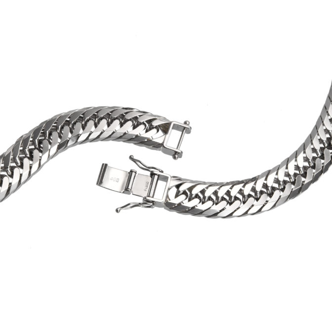 Pt850 プラチナ850 喜平ネックレス 8面トリプル 300g 63cm