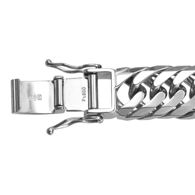 Pt850 プラチナ850 喜平ネックレス 8面トリプル 300g 63cm