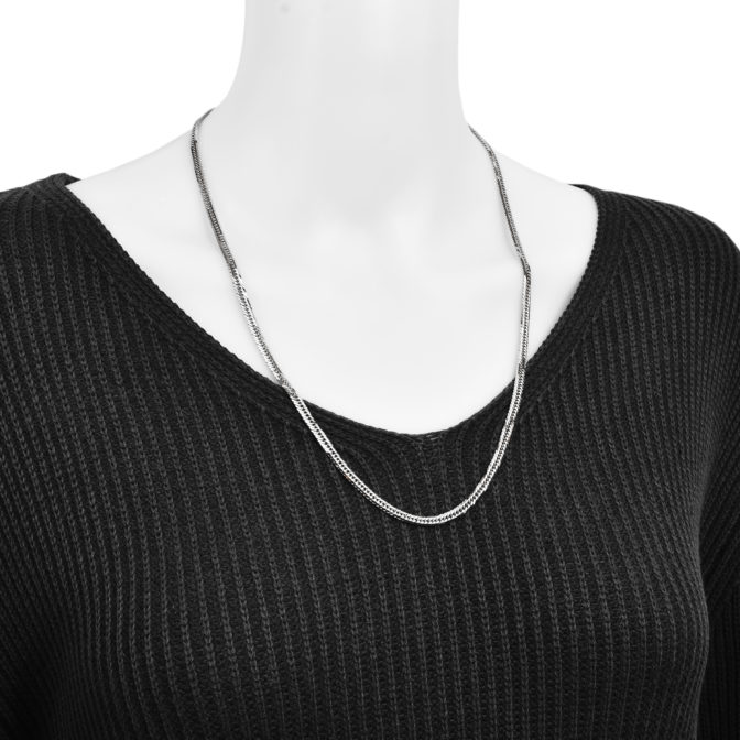 Pt850 プラチナ850 喜平ネックレス 8面トリプル 30g 60cm