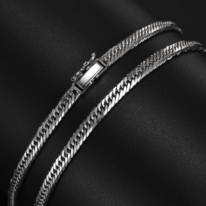 Pt850 プラチナ850 喜平ネックレス 8面トリプル 30g 60cm