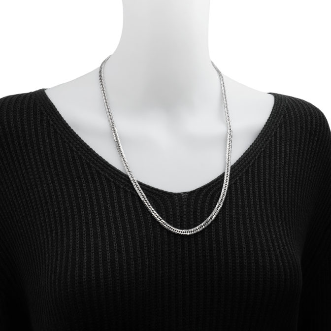 Pt850 プラチナ 喜平ネックレス 8面トリプル 50g 60cm