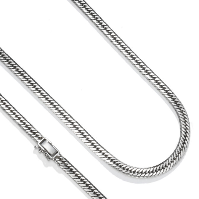 Pt850 プラチナ 喜平ネックレス 8面トリプル 50g 60cm