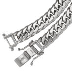 Pt850 プラチナ850 喜平ネックレス 6面ダブル 150g 60cm