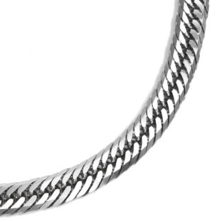 Pt850 プラチナ850 喜平ネックレス 8面トリプル フラットカット 200g 60cm 11mm幅 中折れ ダブルストッパー