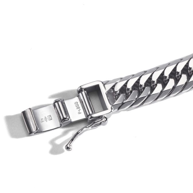 Pt850 プラチナ850 喜平ブレスレット 8面トリプル 30g 20cm