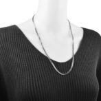 Pt850 プラチナ850 喜平ネックレス 6面ダブル 30g 60cm