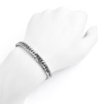 Pt850 プラチナ850 喜平ブレスレット 6面ダブル 50g 20cm