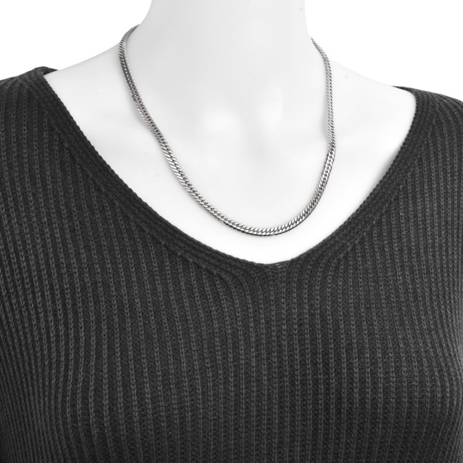 Pt850 プラチナ850 喜平ネックレス 6面ダブル 50g 50cm