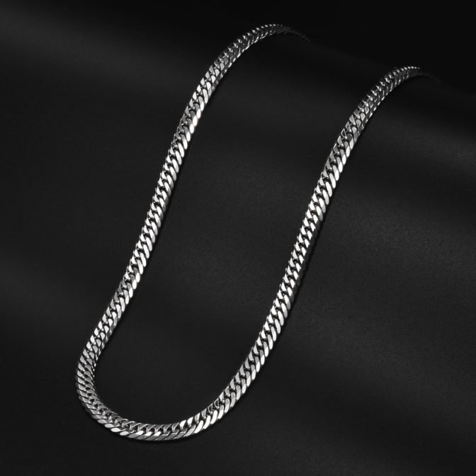 Pt850 プラチナ850 喜平ネックレス 6面ダブル 50g 50cm