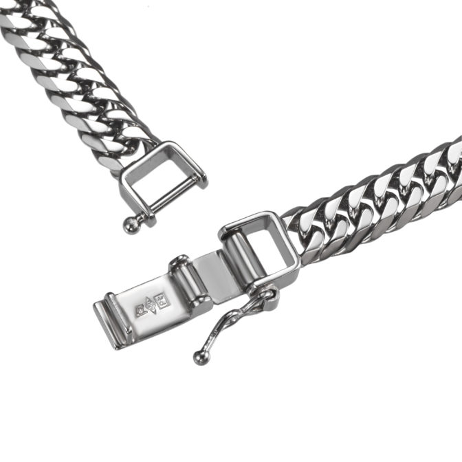 Pt850 プラチナ850 喜平ネックレス 6面ダブル 50g 50cm