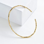 K18 18金 エスニックカット バングル