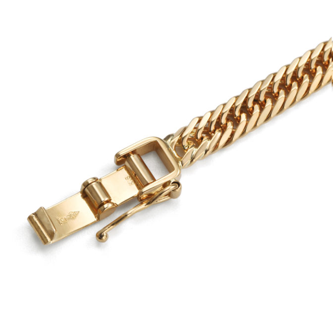 K18 18金 喜平アンクレット 8面トリプル Vカット 10g 24cm