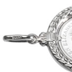 Pt999 純プラチナ コインペンダント ツバルホース 1/25oz デザンフレーム