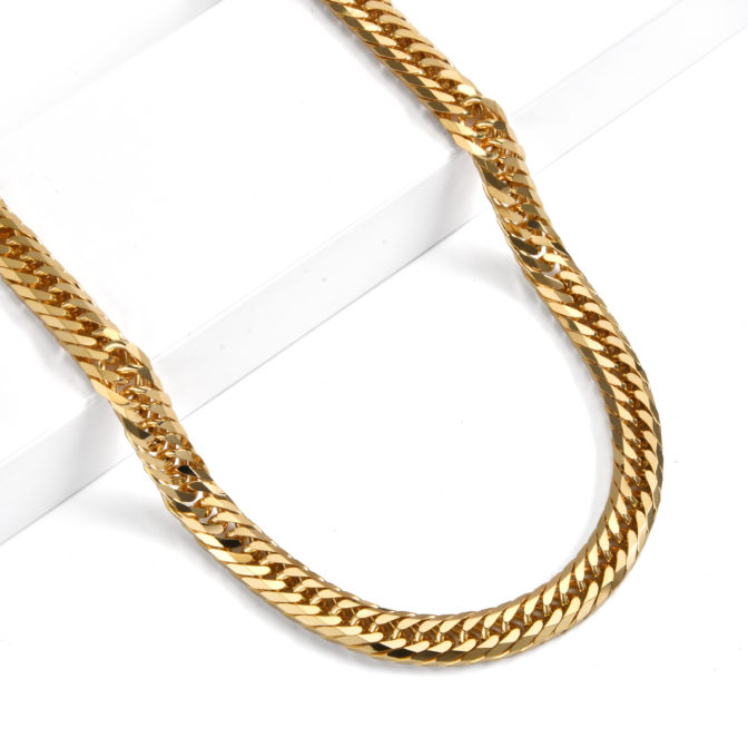 K18 18金 喜平ネックレス 8面トリプル フラットカット 100g 50cm