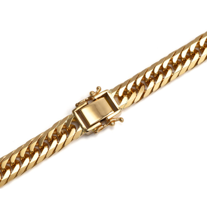 K18 18金 喜平ネックレス 8面トリプル フラットカット 100g 50cm