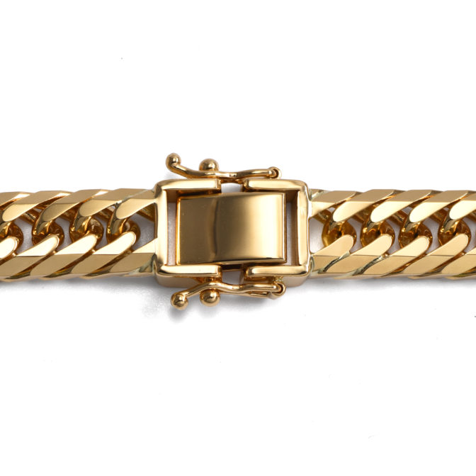 K18 18金 喜平ネックレス 8面トリプル フラットカット 100g 50cm