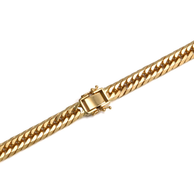 K18 18金 喜平ネックレス 8面トリプル フラットカット 100g 60cm