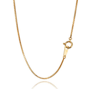 K18 18金 ベネチアン ネックレス 1.0mm幅 38cm~80cm 引輪 選べるサイズ