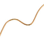 K18 18金 ベネチアン チェーンネックレス 8面カット 1.0mm幅