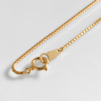 K18 18金 ベネチアン チェーンネックレス 8面カット 1.0mm幅