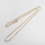 K18 18金 ベネチアン チェーンネックレス 8面カット 1.0mm幅