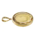 K24 純金 コインペンダント テディベア 1/20oz カットガラス ゴールド