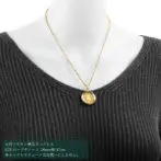 K24 純金 コインペンダント テディベア 1/20oz カットガラス ゴールド