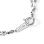 Pt999 純プラチナ 2連ブレスレット ペタルチェーン
