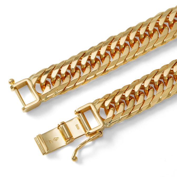 K18 18金 喜平ブレスレット 14面トリプル Mカット 100g 60cm 8.3mm幅