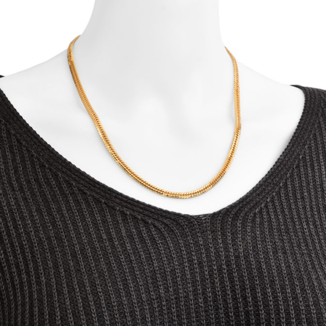 K18 18金 喜平ネックレス 14面トリプル Mカット25g 50cm