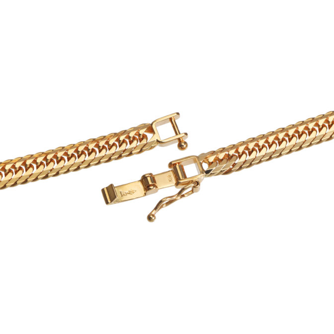 K18 18金 喜平ネックレス 14面トリプル Mカット30g 50cm