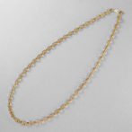 K18 18金 アズキチェーンネックレス ラインカット 4.6mm幅