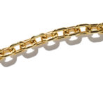 K18 18金 ラインカット アズキチェーン