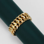 K18 18金 ハートビスマルクリング 6.5mm幅 ソフトタイプ