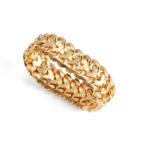 K18 18金 ハートビスマルクリング 6.5mm幅 ソフトタイプ