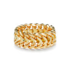 K18 18金 ハートビスマルクリング 6.5mm幅 ソフトタイプ