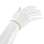 K18 18金 喜平ブレスレット 中空 2面ダブル 2.9mm幅