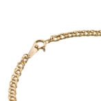 K18 18金 喜平アンクレット 中空 2面ダブル 2.9mm幅