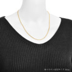 K18 18金 喜平ネックレス 中空 2面ダブル 2.3mm幅