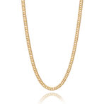 K18 18金 喜平ネックレス 中空 2面ダブル 2.9mm幅