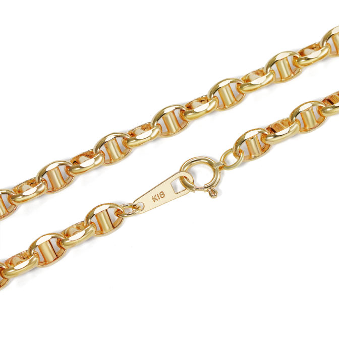 K18 18金 ロロマリーナ ネックレス 4.5mm幅