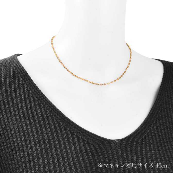 K18 18金 ロロマリーナ ネックレス 2.7mm幅