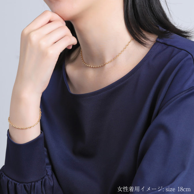 K18 18金 ロロマリーナ ブレスレット 2.7mm幅