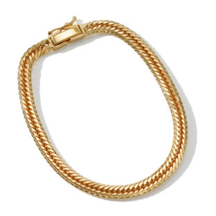 K18 18金 喜平ブレスレット 14面トリプル Mカット 8g 16cm 4.3mm幅