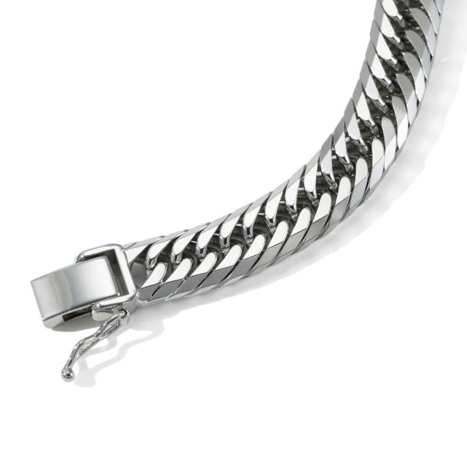 K18WG 18金ホワイトゴールド 喜平ブレスレット 30g 18cm