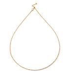 K18 喜平ネックレス 2面シングル 1.6mm幅 50cm フリーアジャスター ハートエンド