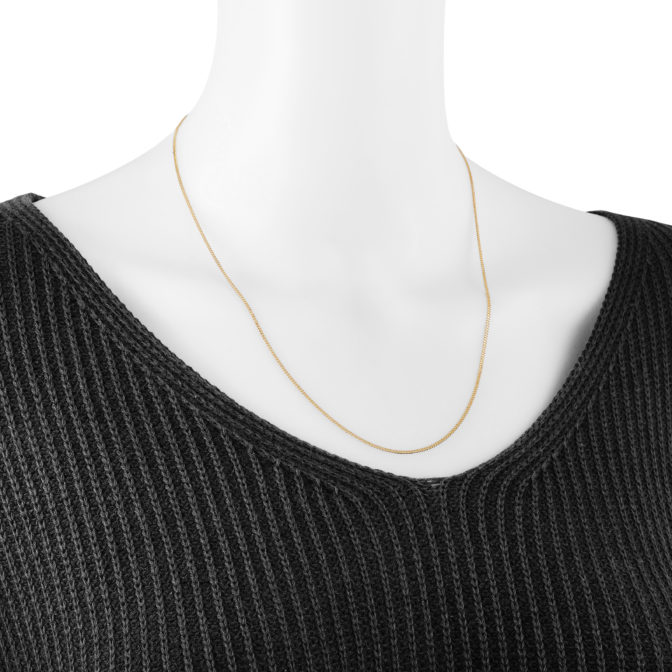 K18 喜平ネックレス 2面シングル 1.6mm幅 選べるサイズ