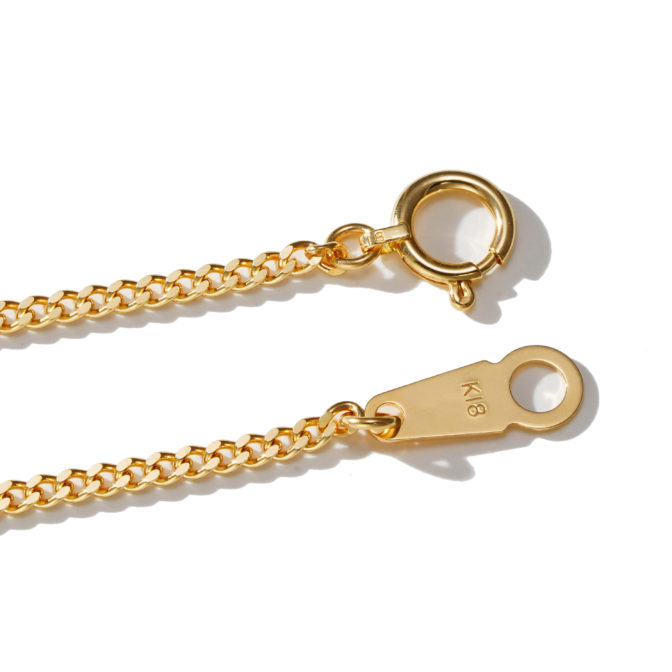 K18 喜平ネックレス 2面シングル 1.6mm幅 選べるサイズ