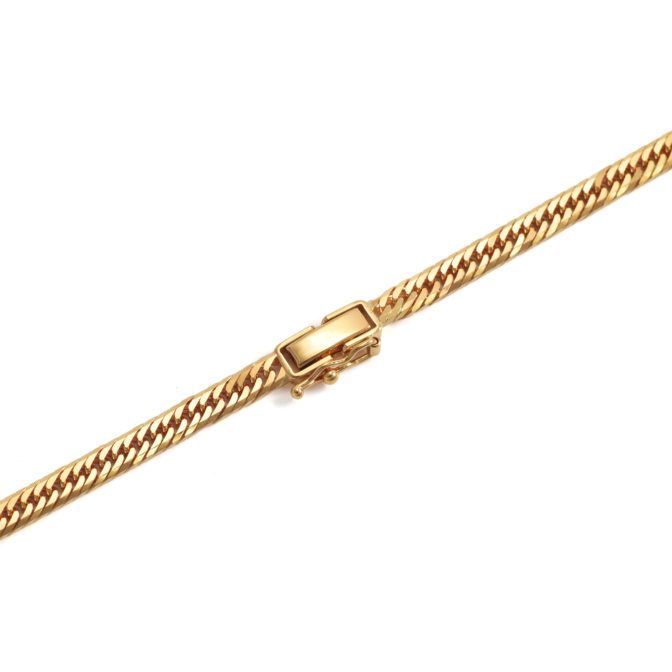 K18 18金 喜平ネックレス 8面トリプル フラットカット 22g 55cm